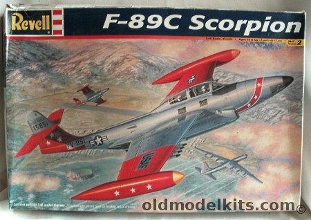 Revell 1/48 Northrop F-89C Scorpion - Plus Scale Aircraft Metal Landing Gear and True Details Ejection Seats - 57th FIS Presque Isle Maine or 74th FIS Thule Greenland, 85-4825 plastic model kit